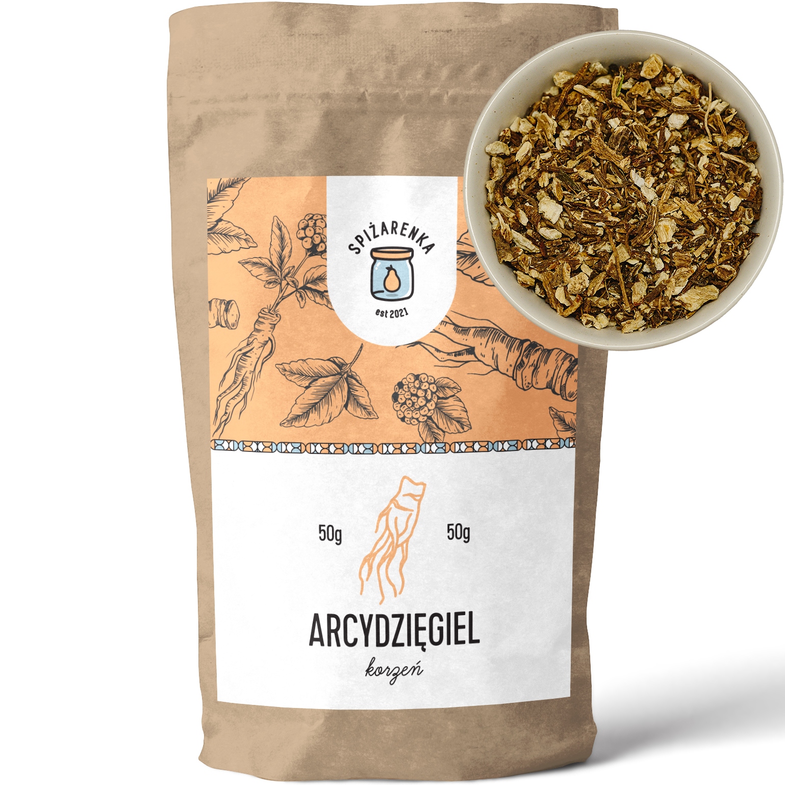 Levně 6x Arcidzigiel Kořen řezaný Litwor nálev čaj Velké Balení 50g