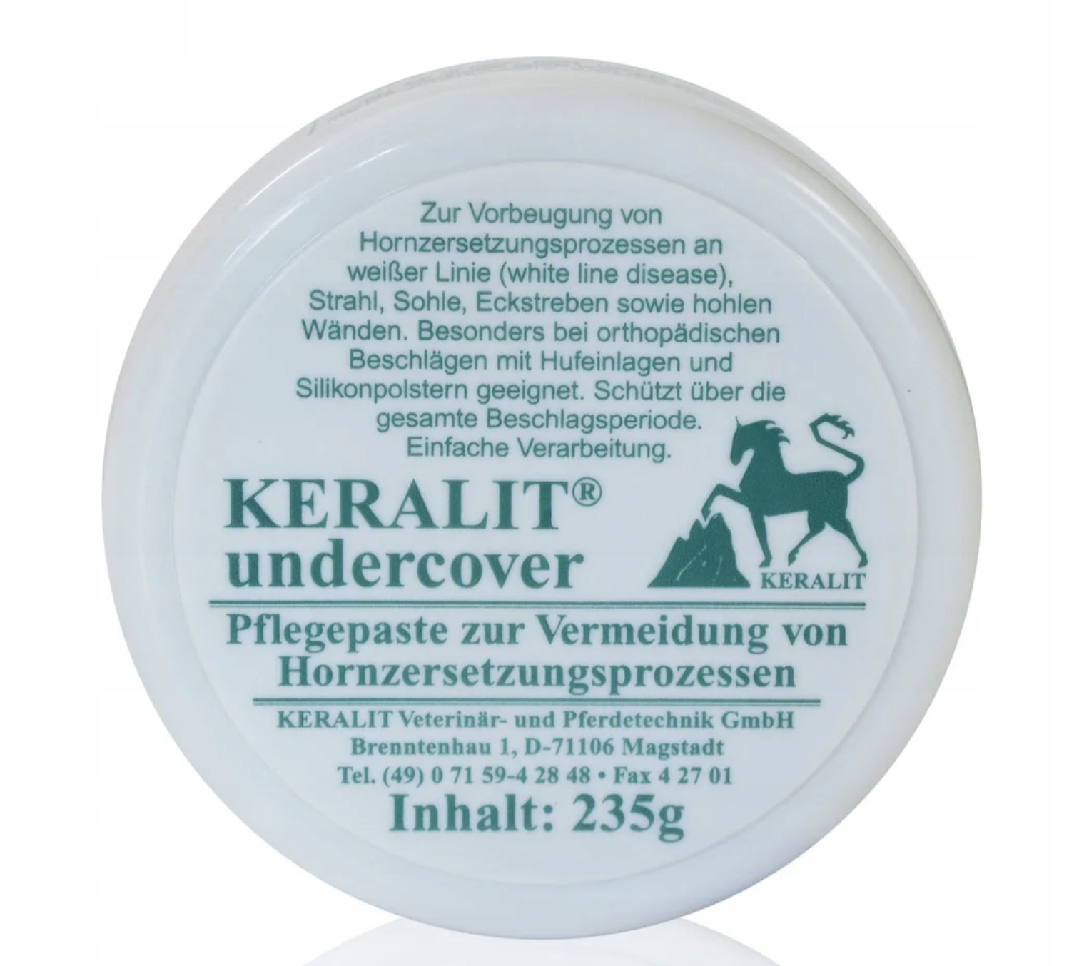 Keralit Undercover pasta ochronna do kopyt i strzałek dla koni horse 235 g