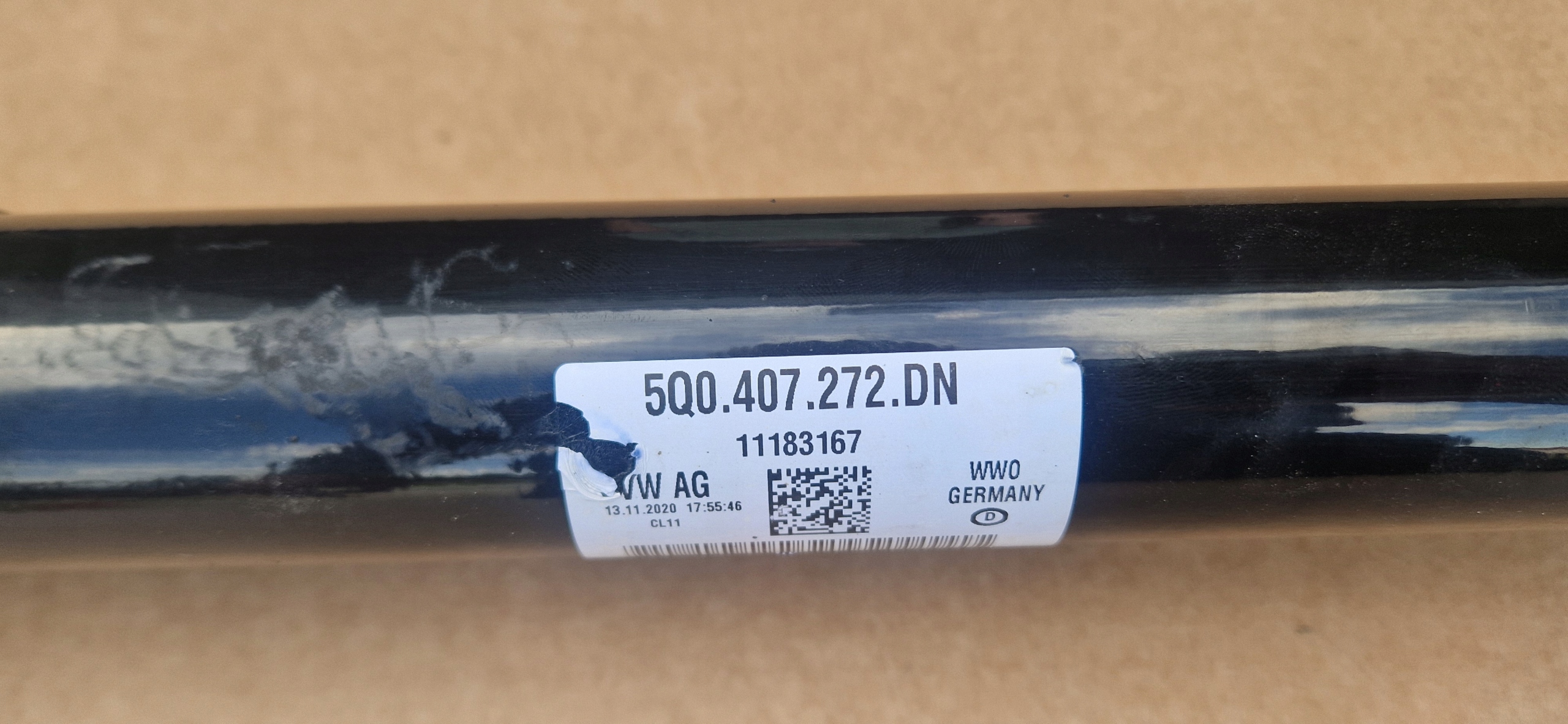 semi-axis VW AUDI SKODA 5Q0407272DN original PRWA