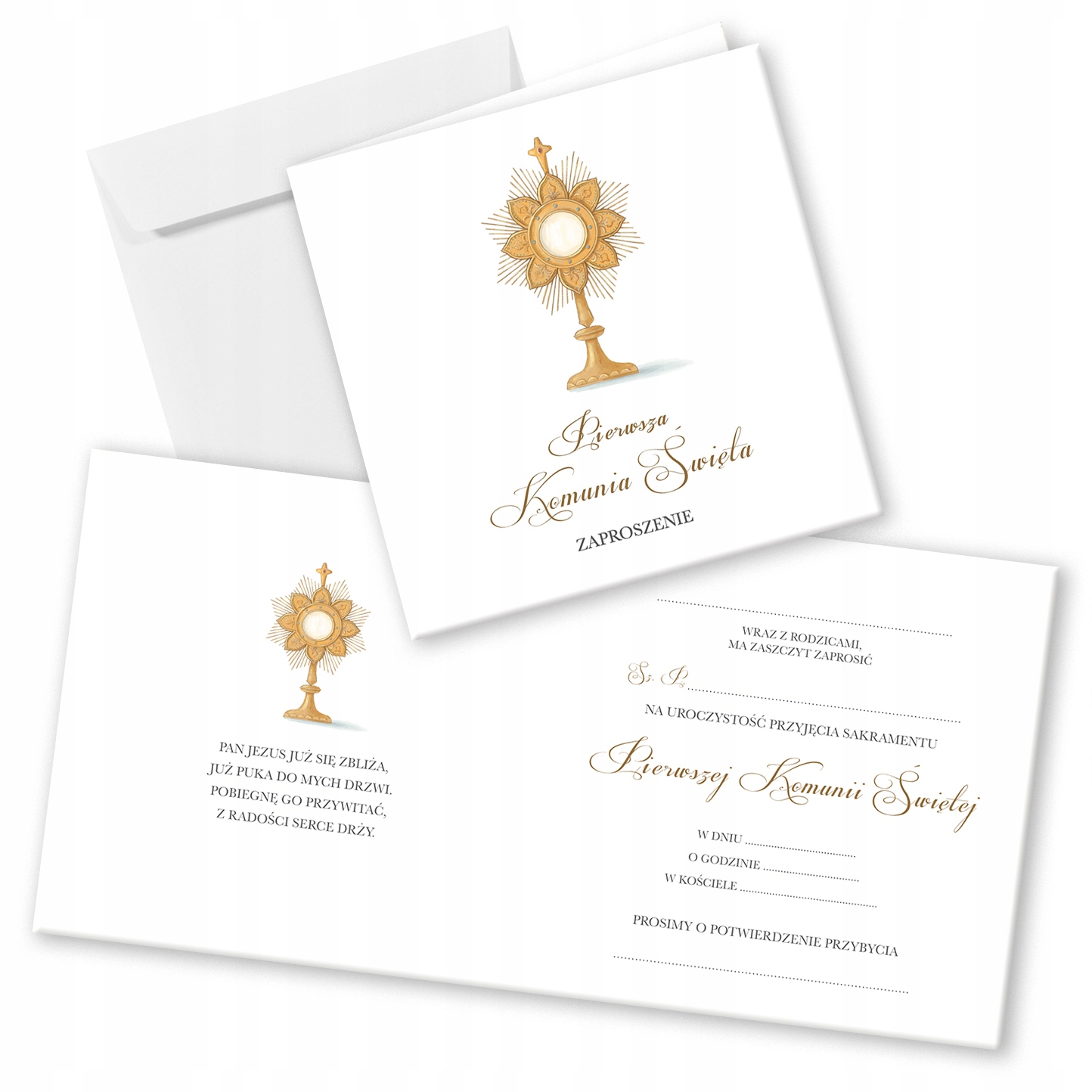 ZAPROSZENIA na Komunię, Pierwsza Komunia Delikatne Marka inna
