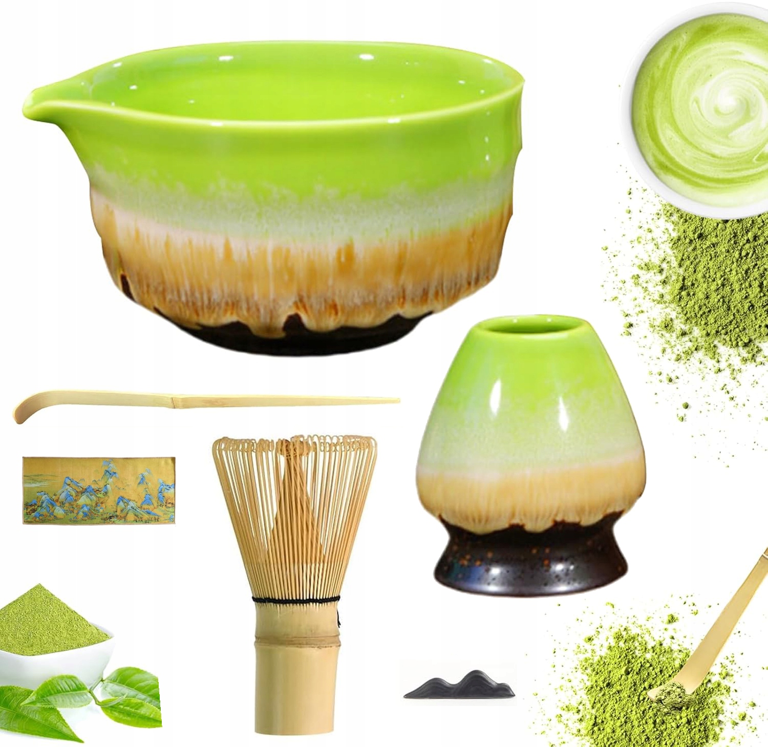 Zestaw Do Matchy Zestaw Startowy Do Matchy, Łyżki Do Matchy Miski Do Matchy