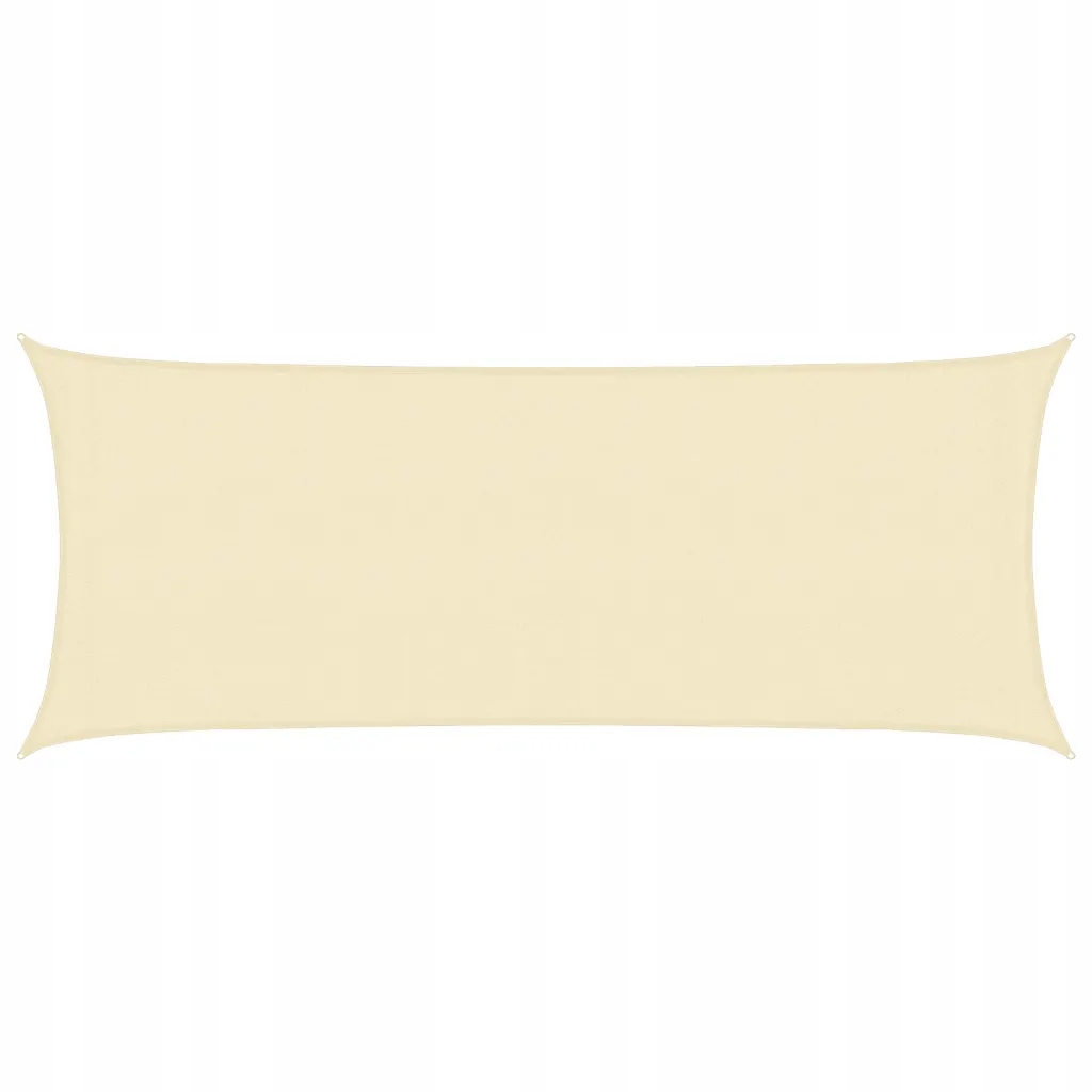 Sluneční plachta Hdpe krémová 5 x 2 m obdélníková