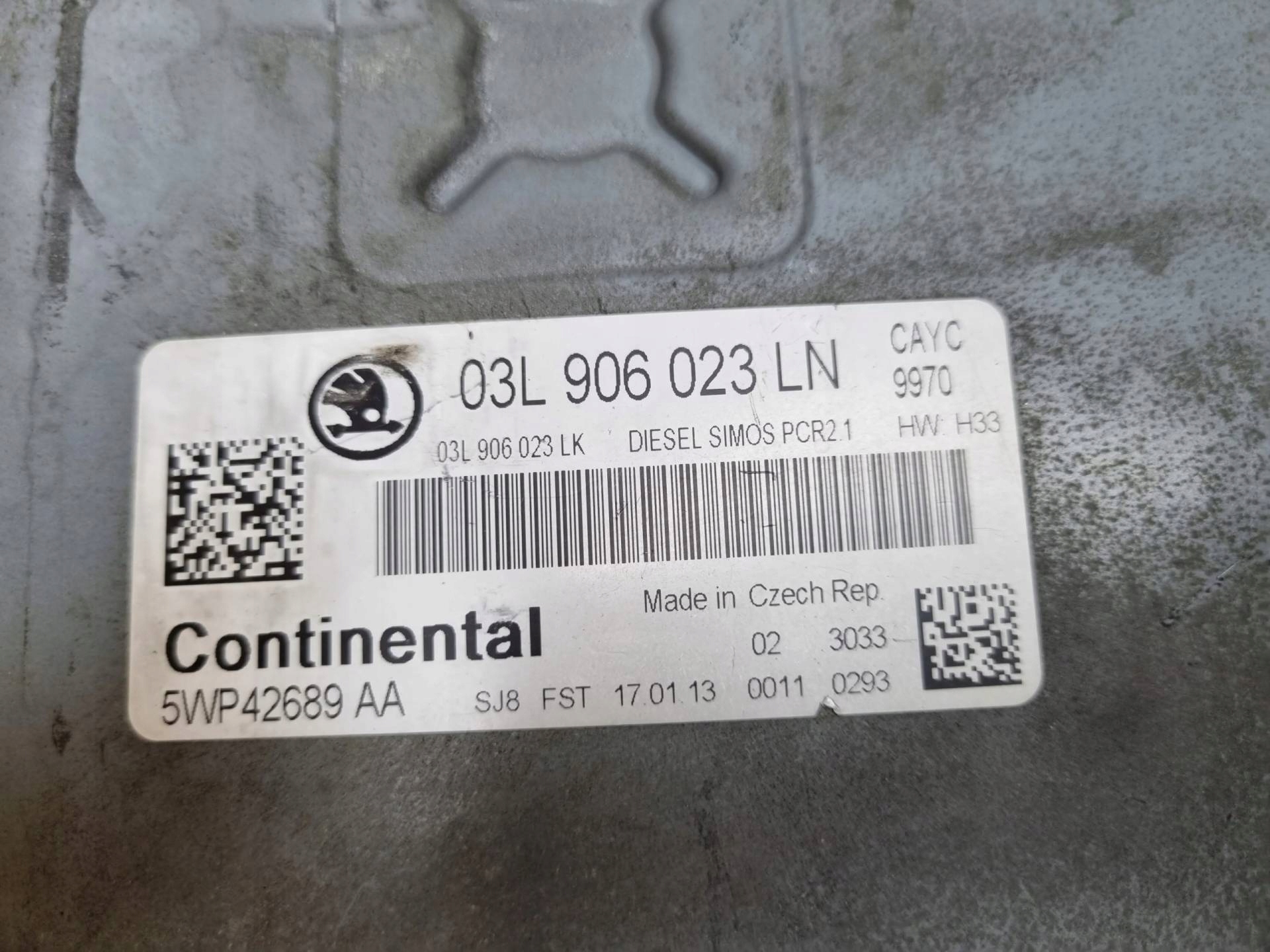control unit of the engine Skoda Rapid NH 2013 03L906023LK