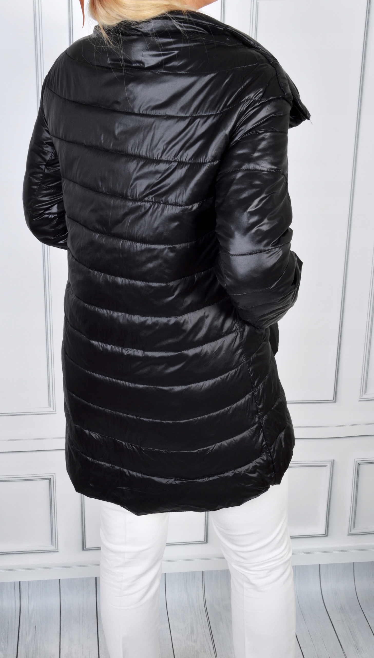 Płaszcz Pikowany kurtka damska PARKA PlusSize HIT Rozmiar S