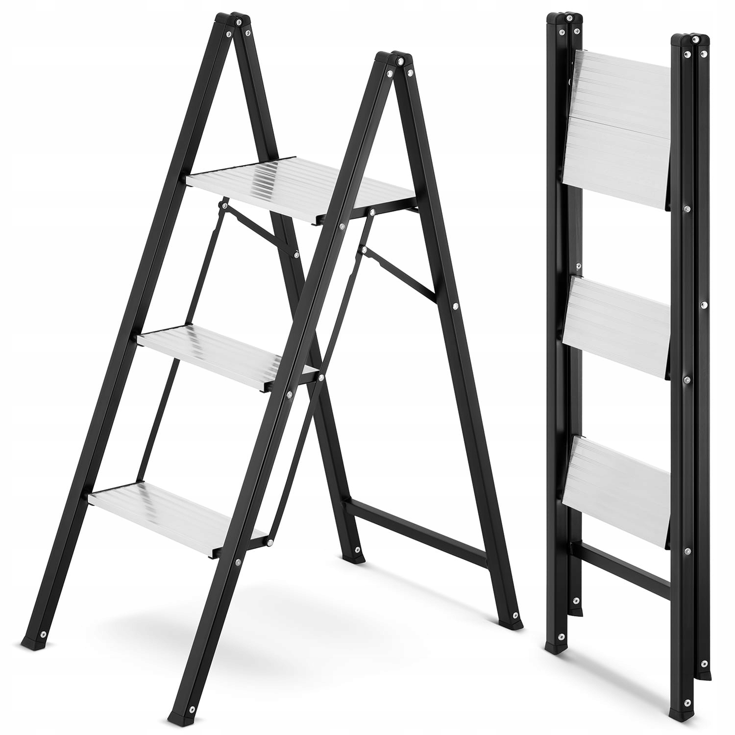 Žebřík Silné domácí schody 3 stupně ocelové Higher