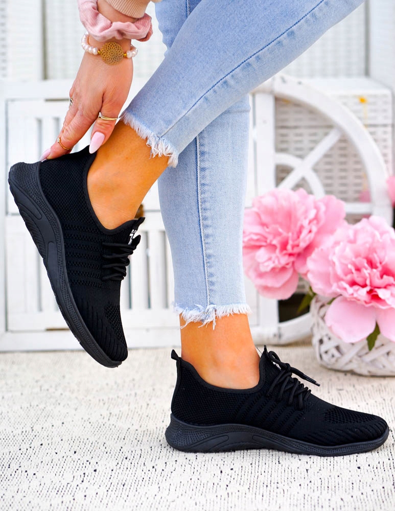 ADIDASY trampki BUTY SPORTOWE ALL BLACK 36 Rozmiar 36