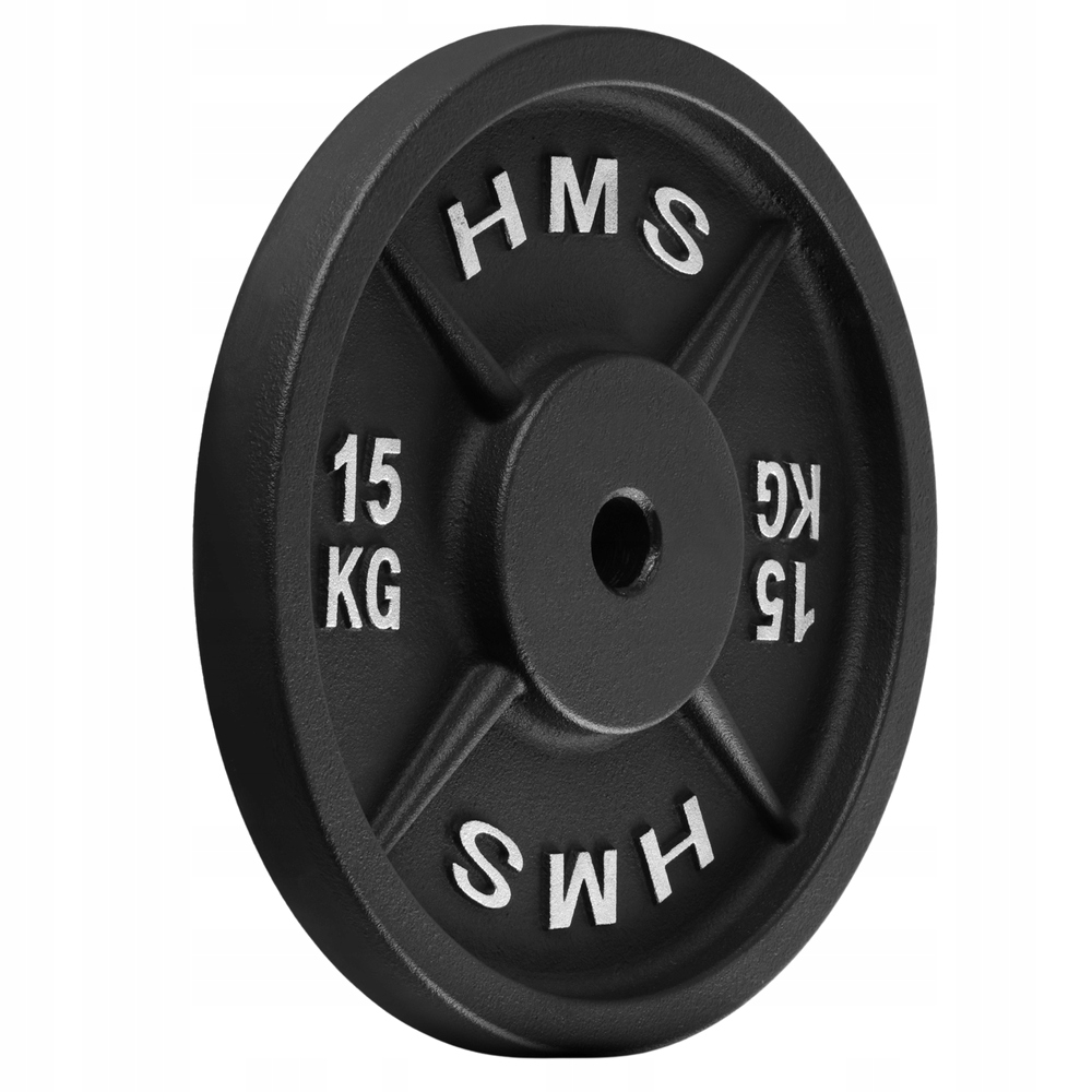 Litinový talíř Závaží na Osa Tyč pro cvičení a trénink Hms 15 kg
