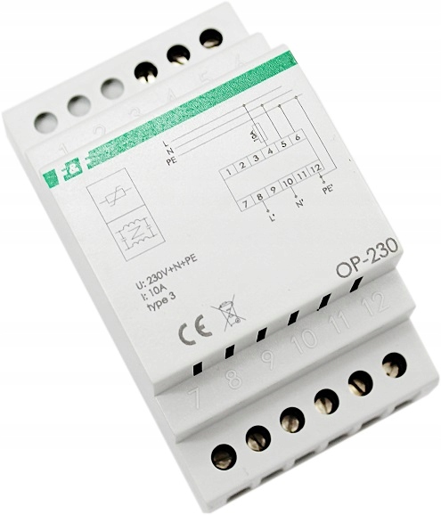 

Ogranicznik Przepięć Typ D Ochrona OP-230 F&f