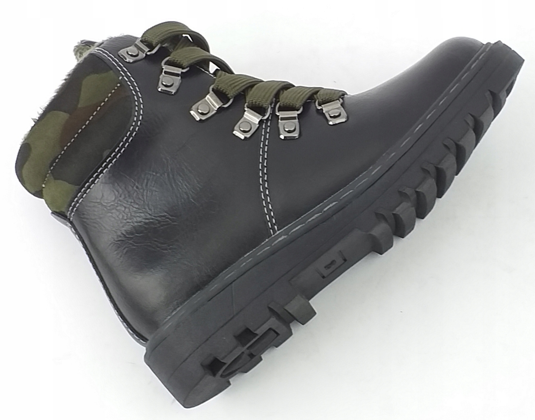 TRAPERY AMERICAN GC38 DZIECIĘCE TRZEWIKI CHŁOPIĘCE SUWAK ZIMOWE CZARNE 31 Kolor czarny