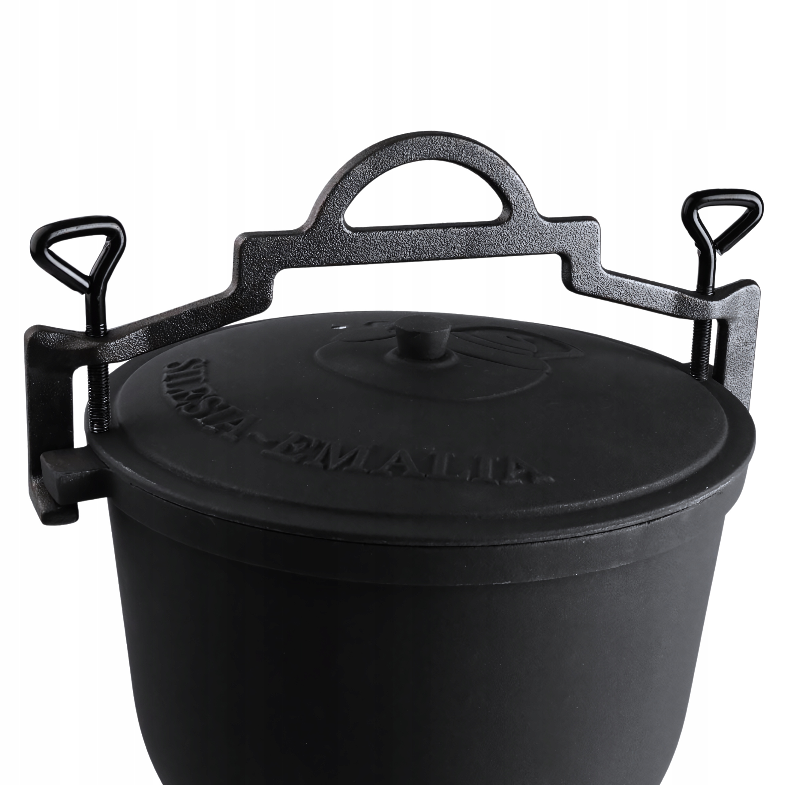 KOCIOŁEK ŻELIWNY MYŚLIWSKI 8L OGNISKO KOCIOŁEK WĘGIERSKI +NÓŻ SZEFA KUCHNI Stan opakowania oryginalne