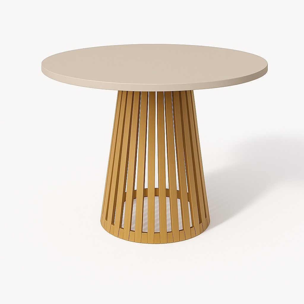 Stůl na zlatém podstavci, stůl Kašmír do obývacího pokoje 75 cm, stůl Loft