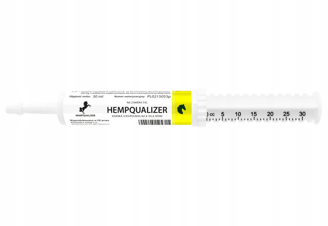 Hempqualizer Naturalny Preparat Upokajający – suplement dla koni horse 30ml