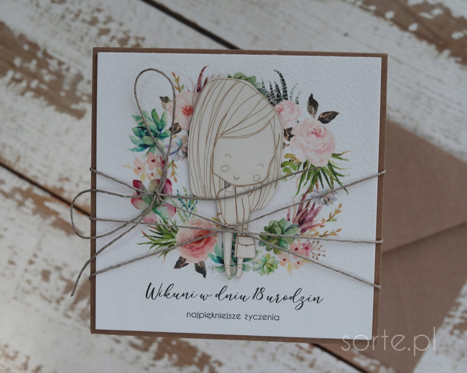 Ručně vyráběné přání k 18. narozeninám s personalizací nápad na dárek