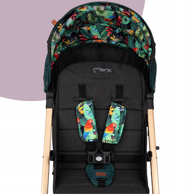 WÓZEK SPACEROWY SPACERÓWKA - MoMi ESTELLE ZIELONY - MAŁY LEKKI WALIZKA Liczba kół 4