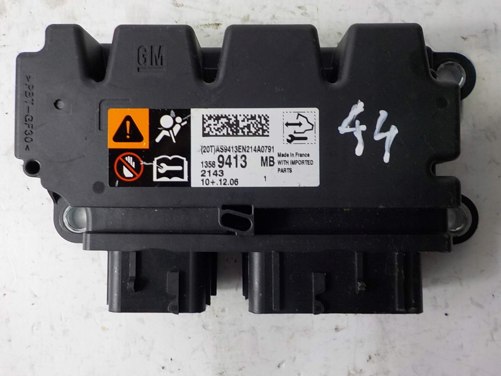 OPEL ZAFIRA C modulo Centralina airbag 13589413MB