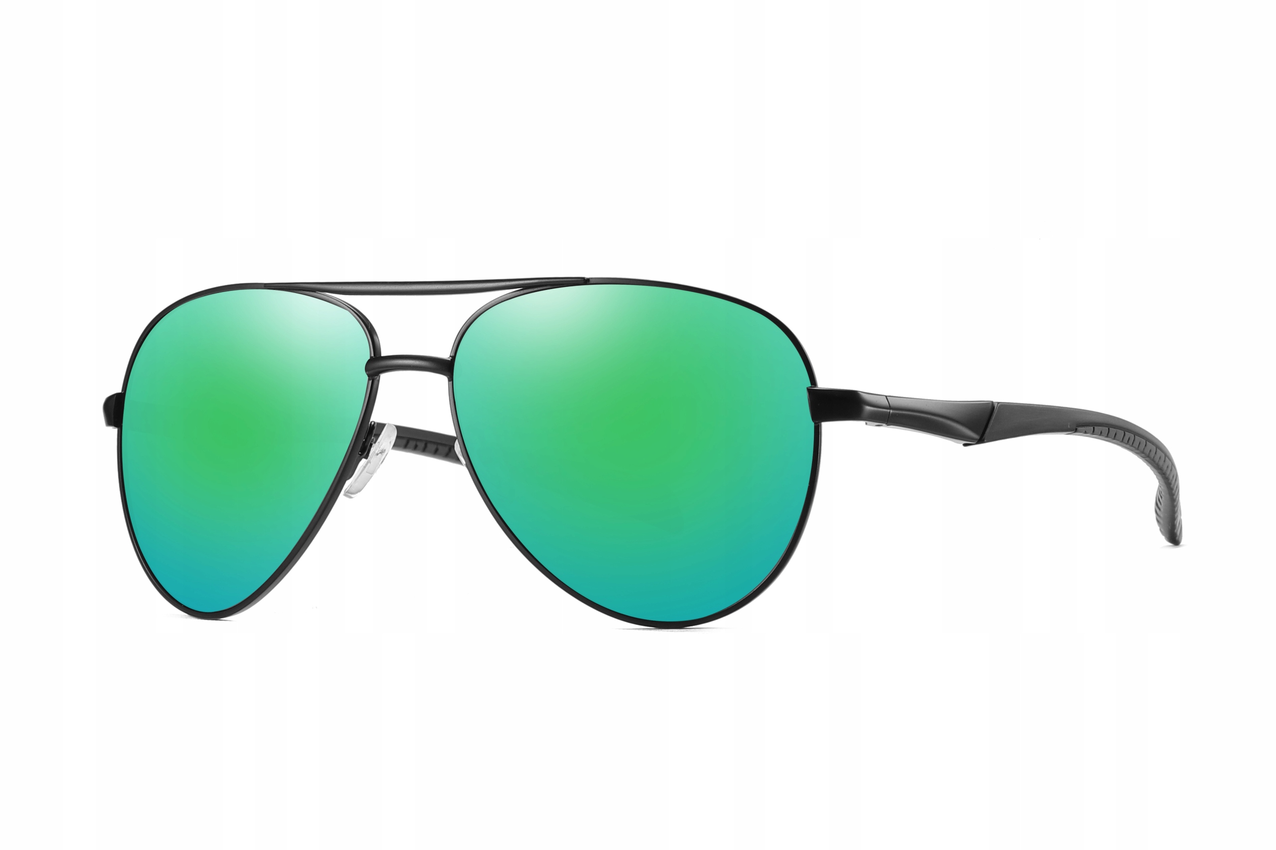 OKULARY MĘSKIE POLARYZACYJNE PRZECIWSŁONECZNE ETUI Odcień cyjan