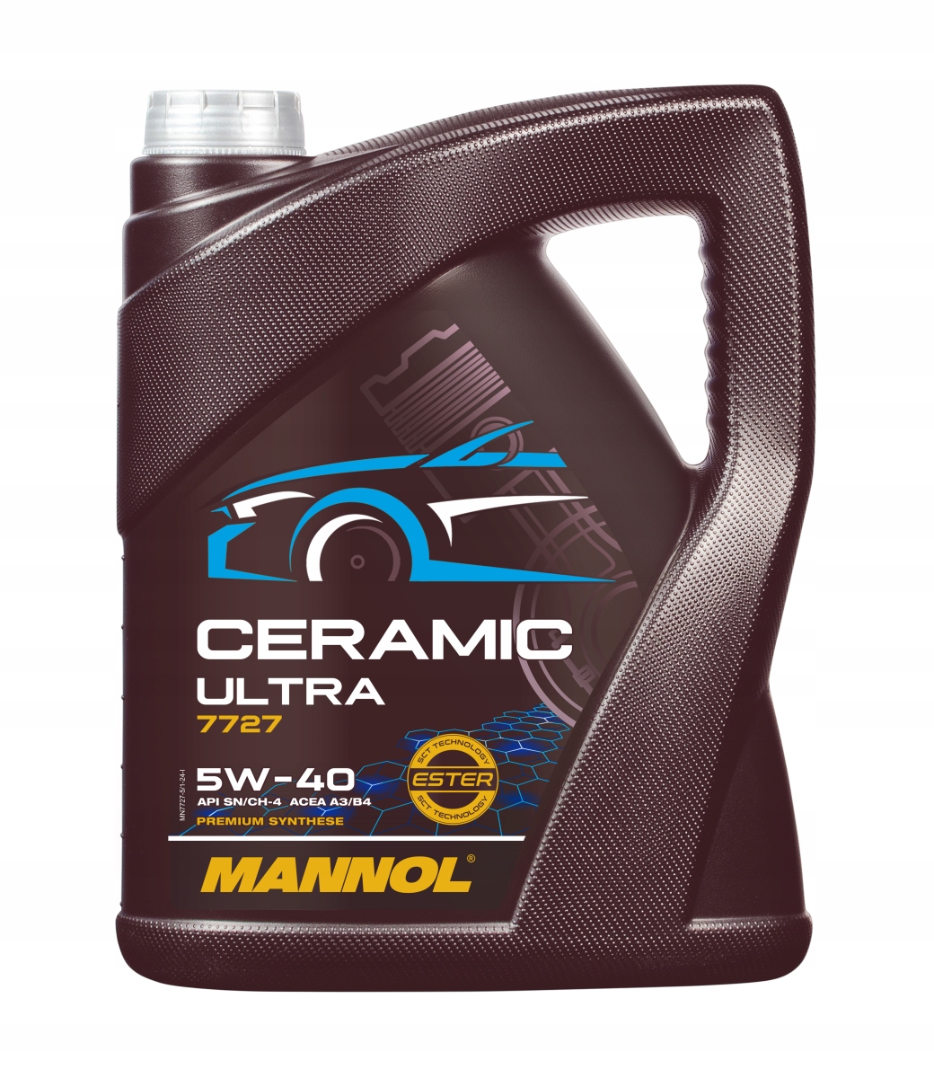 olej Mannol Ceramic Ultra 5W40 5L Syntetyczny Benzyna Diesel A3/B4