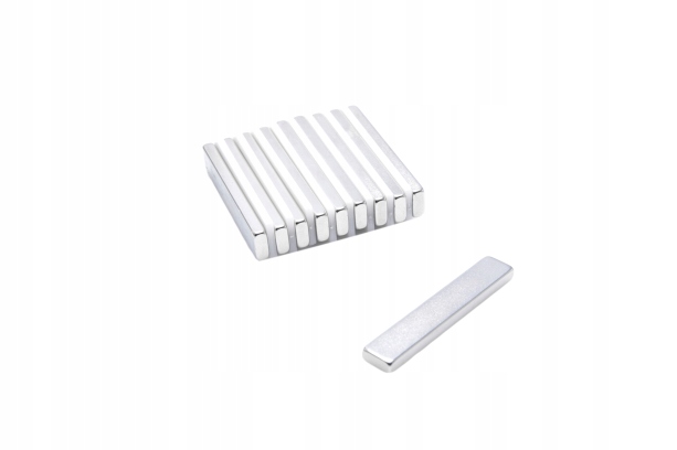Magnet Neodymový deskový Mpł 40x7x3 N38 komplet 100 kusů