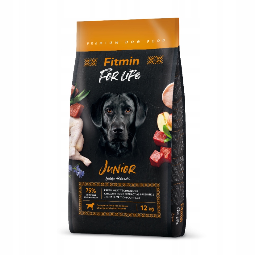 Fitmin Dog For Life Junior Large Breed dla szczeniąt dużych ras 12kg