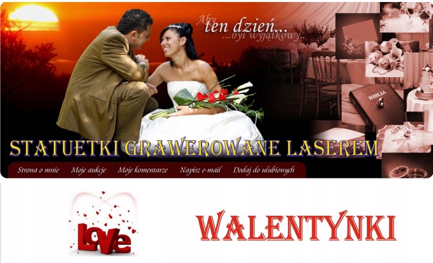WALENTYNKI PODŚWIETLANA STATUETKA Z ZDJĘCIEM LED Efekty świetlne