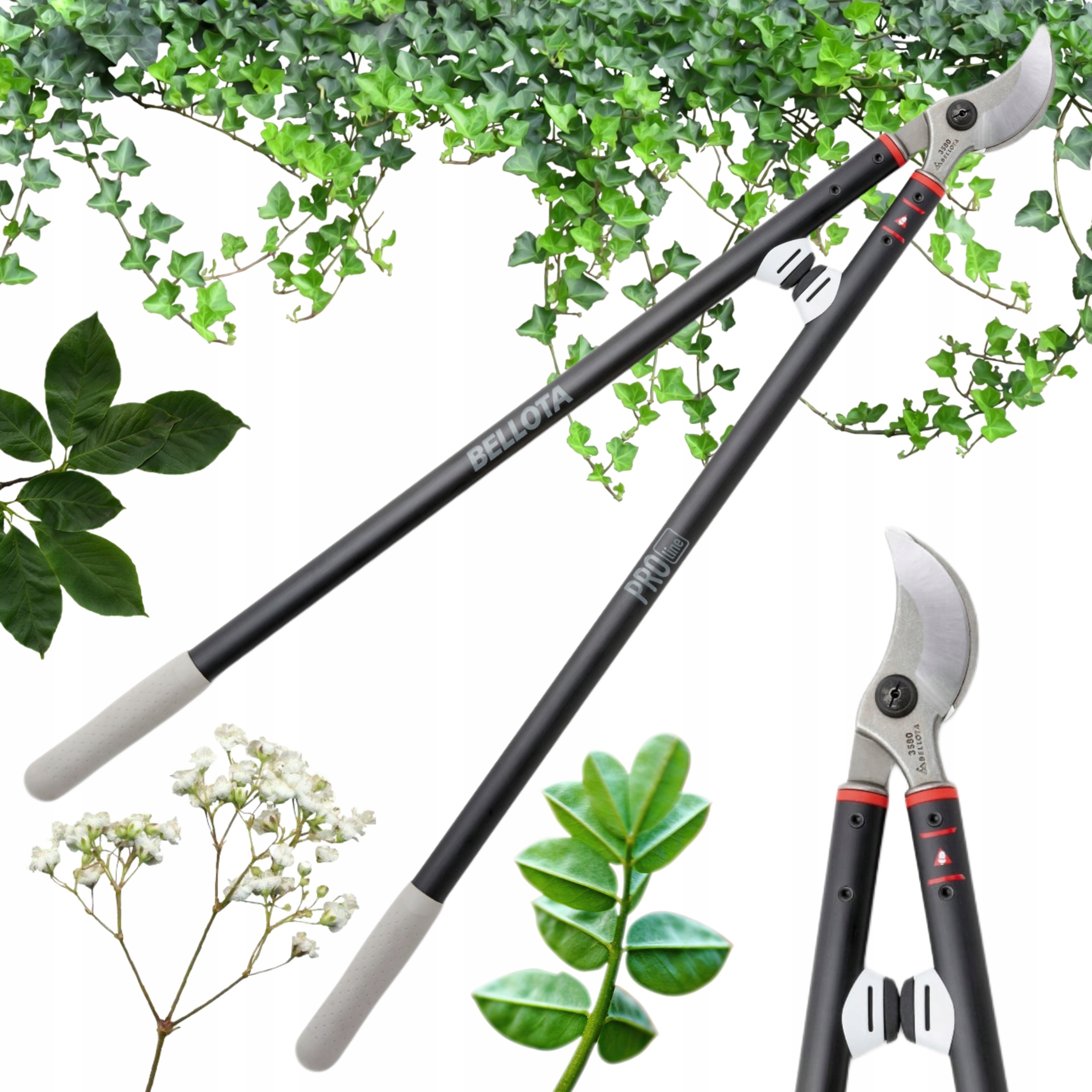 Sekator Ręczny Bellota Ogrodowy Do Głęzi Pędów Ostre Nożyce Długie 75CM