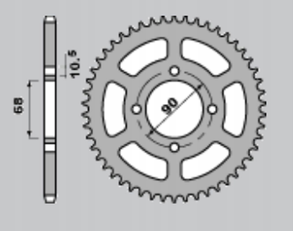 Jr Zębatka Tylna 243 45 Honda Mtx 80R2 '87-'92 (JTR241.45)