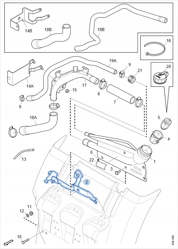 Console Support plaque Aile SCANIA R S P G NGS 2576621 2985391 B-B