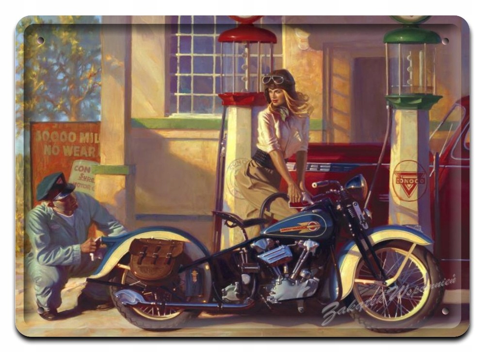 Harley Metalowy Szyld Plakat Obrazek Retro #02239