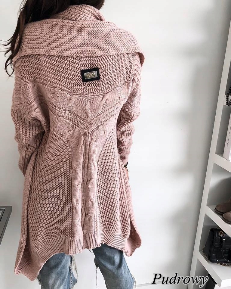 K9 KARDIGAN NARZUTKA SWETER warkocz KOLORY Rękaw długi rękaw