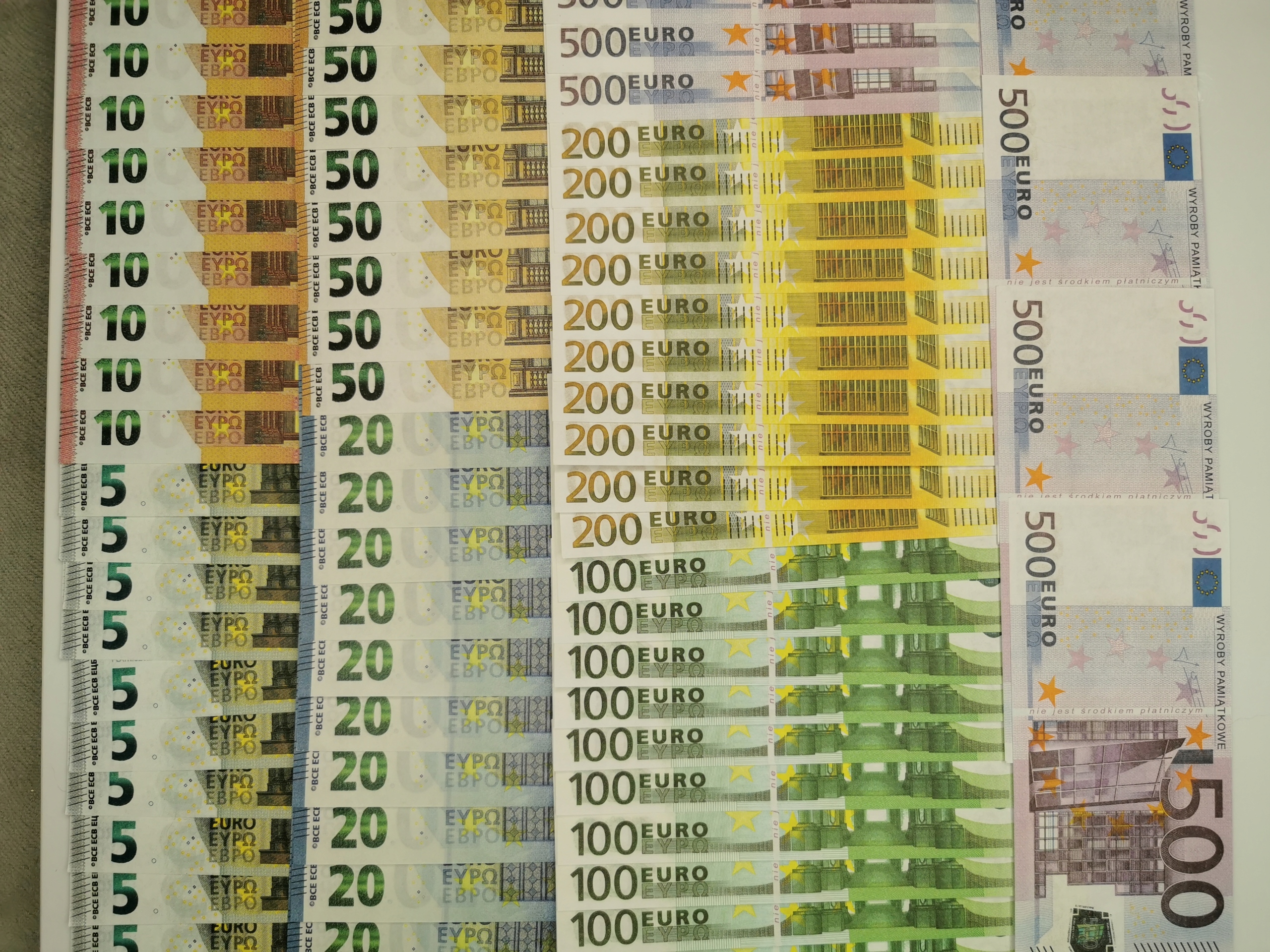 Euro banknoty do zabawy i nauki Max zestaw
