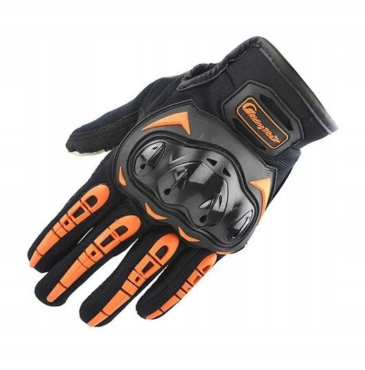 RĘKAWICE MOTOCYKLOWE MOTOR DOTYK POMARAŃCZOWE L Numer katalogowy producenta RIDING TRIBE