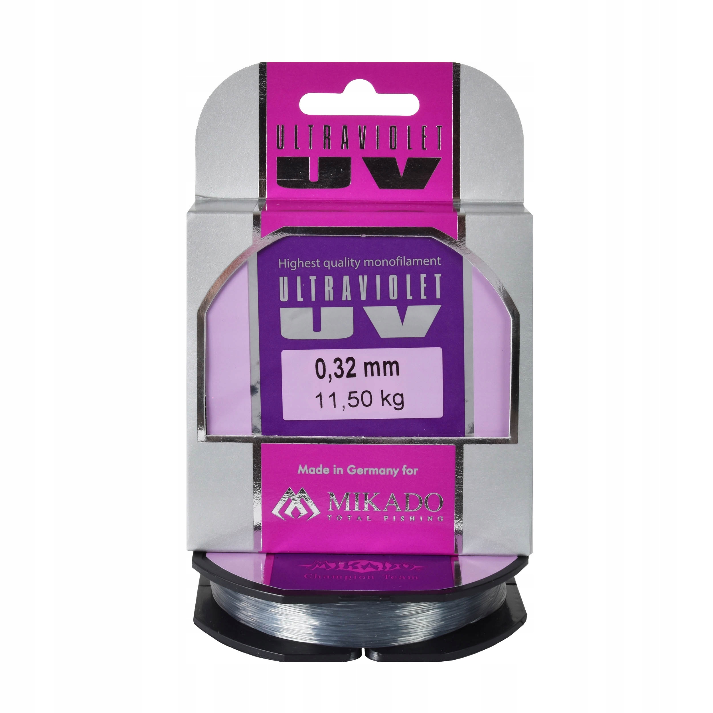 Żyłka uniwersalna Mikado Ultraviolet 0.32mm 150m 11,50kg szara 1szt.
