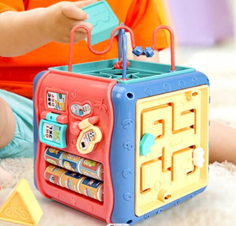 Kostka edukacyjna sorter labirynt zegar Materiał Plastik Inny