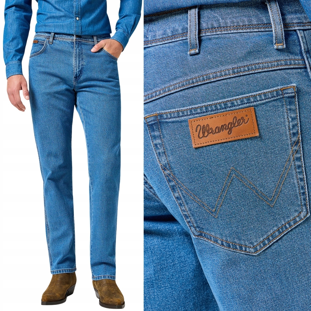 Wrangler Texas DesertMirage Džins klasické jednoduché džínové kalhoty W32 L32