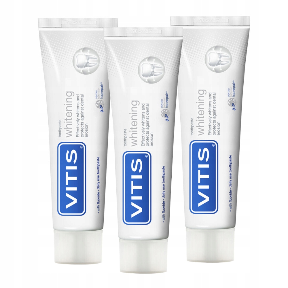 Dentaid Vitis Whitening 3 x 100ml zestaw 3 past wybielających