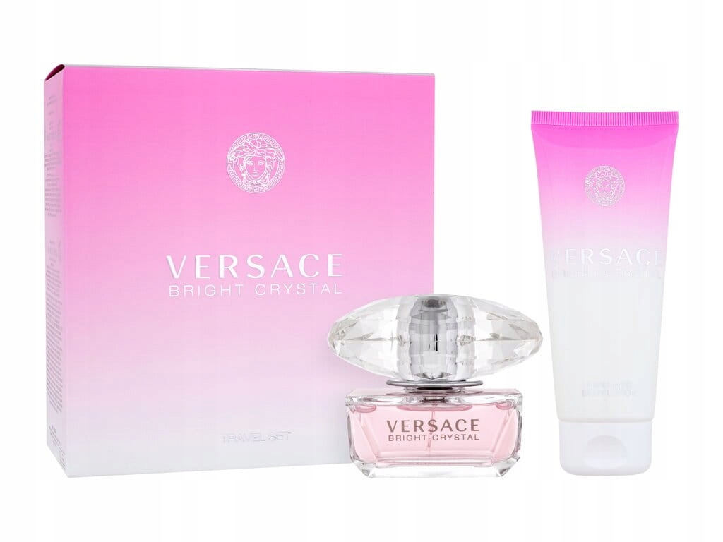 Versace Bright Crystal toaletní voda 50 ml balzám 100 ml