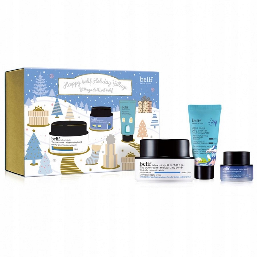 

Belif zestaw krem Moisturizing Aqua Bomb tonik