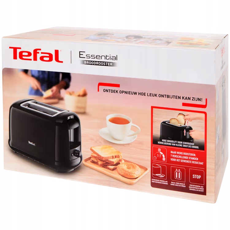 Toustovač Tefal 850 wattů Černý