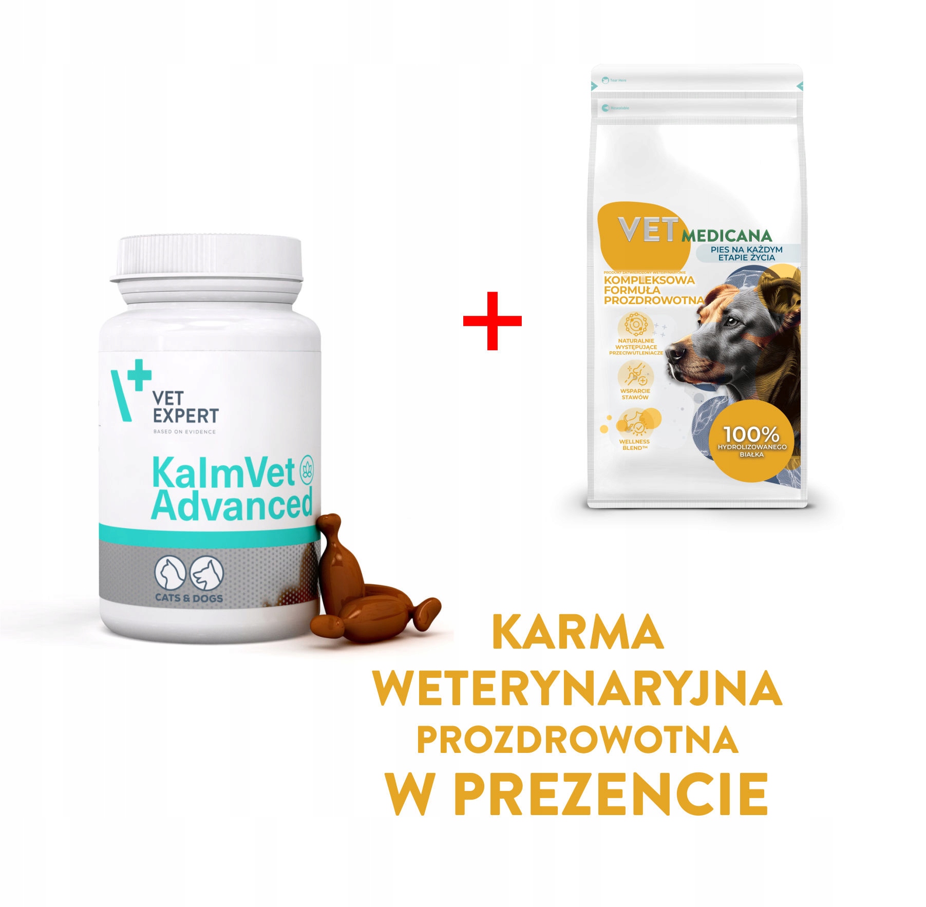 Vet Expert Kalmvet Advanced 60 Kaps zmniejszenie uczucia stresu i niepokoju