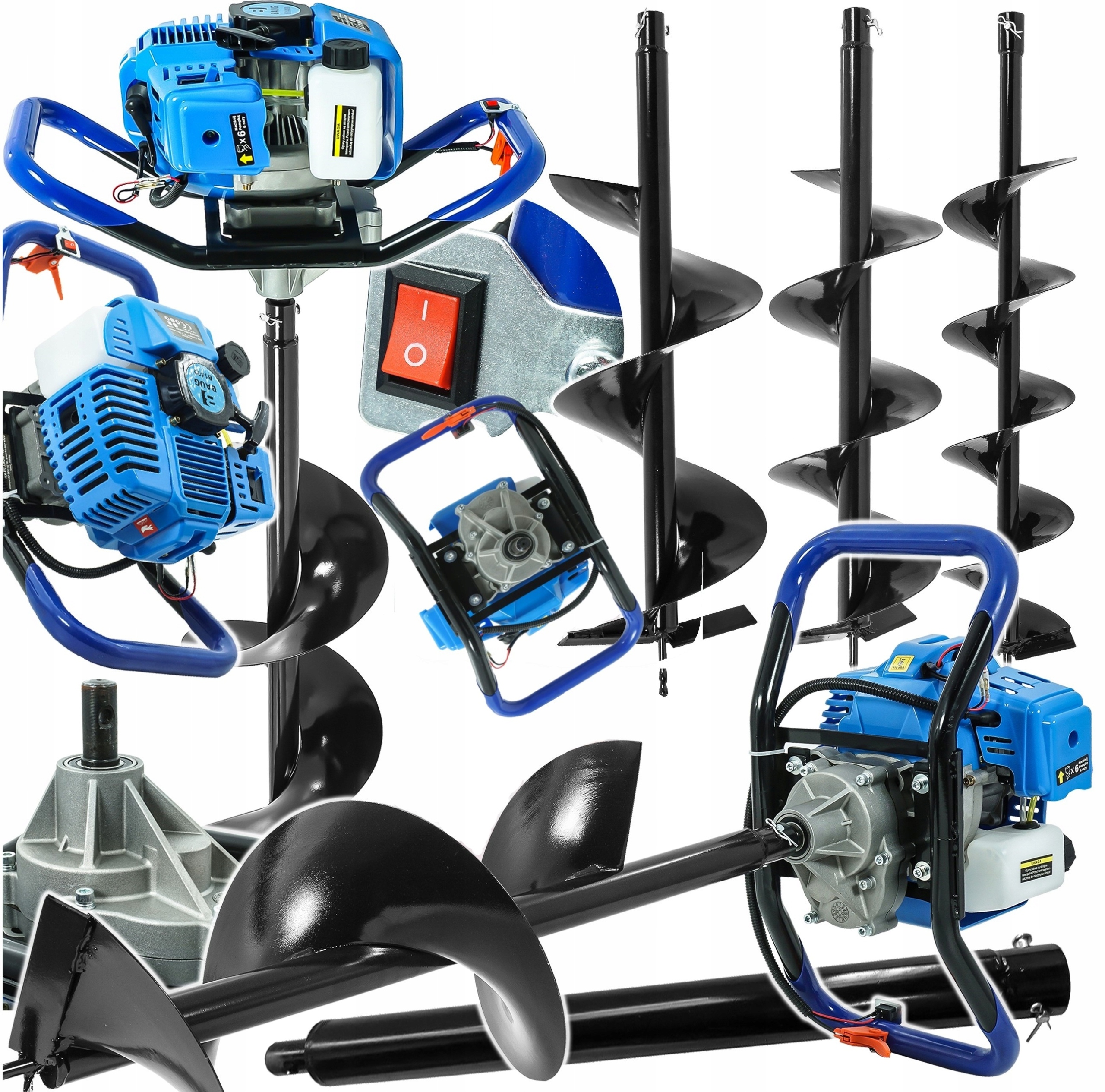 Zemní Vrták Půdní Vrtačka Země 5,2 Km Silná 3 Vrtáky