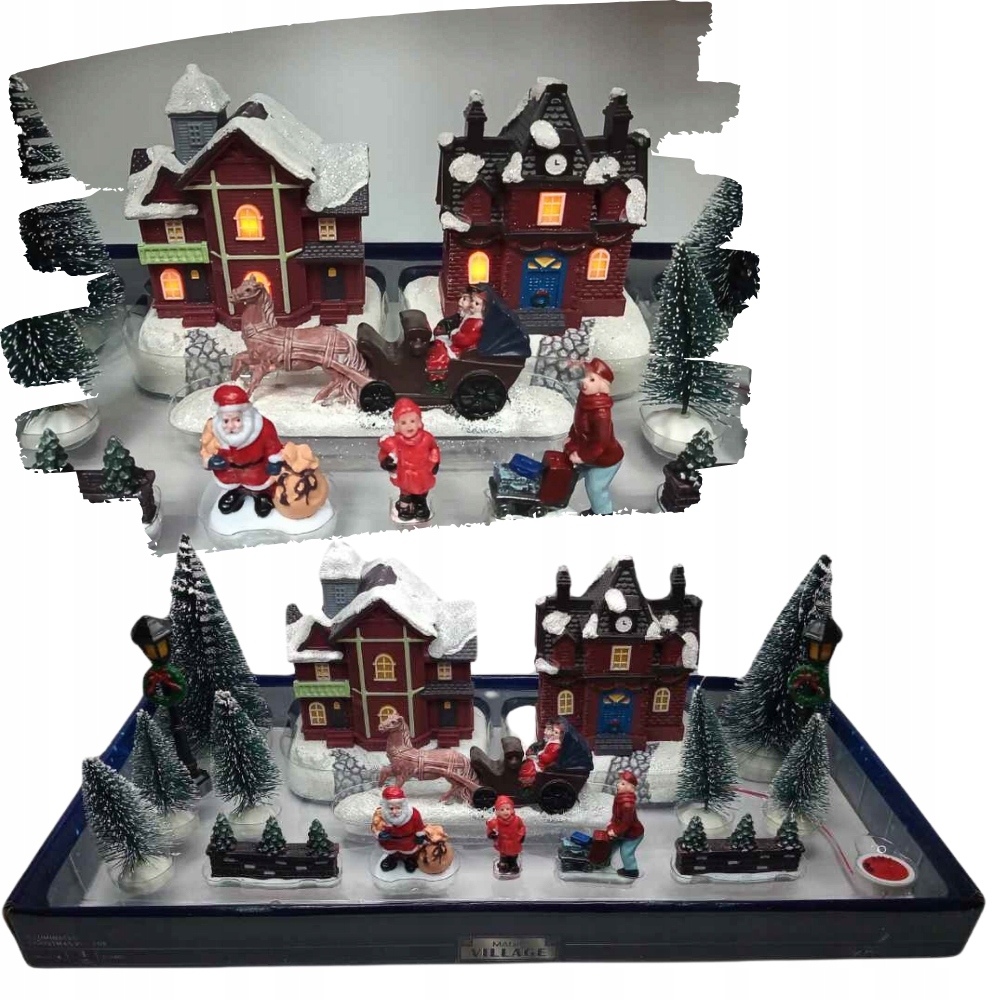 Wioska świąteczna Magic Village z led 17 cz. MIKOŁAJ ŚWIĘTA PREZENT
