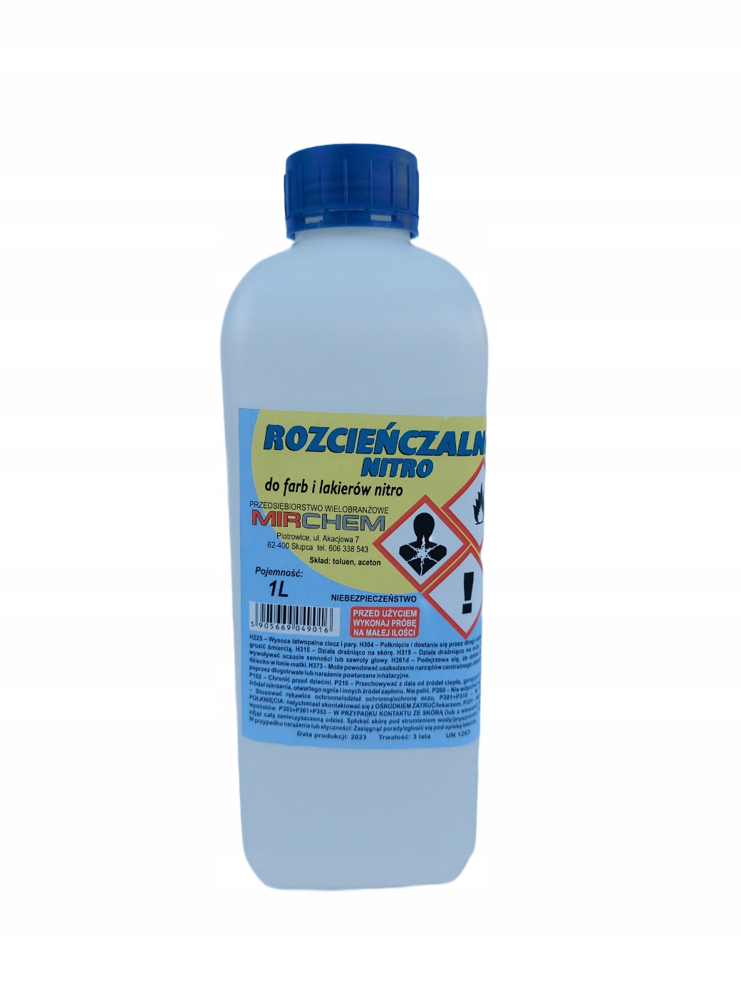 Rozcieńczalnik Nitro Rozpuszczalnik Mirchem 1l