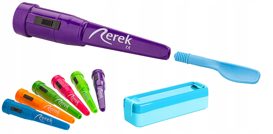 REREK WIBRATOR LOGOPEDYCZNY + 1 KOŃCÓWKA KOLOR FIOLETOWY - OrtoSklep