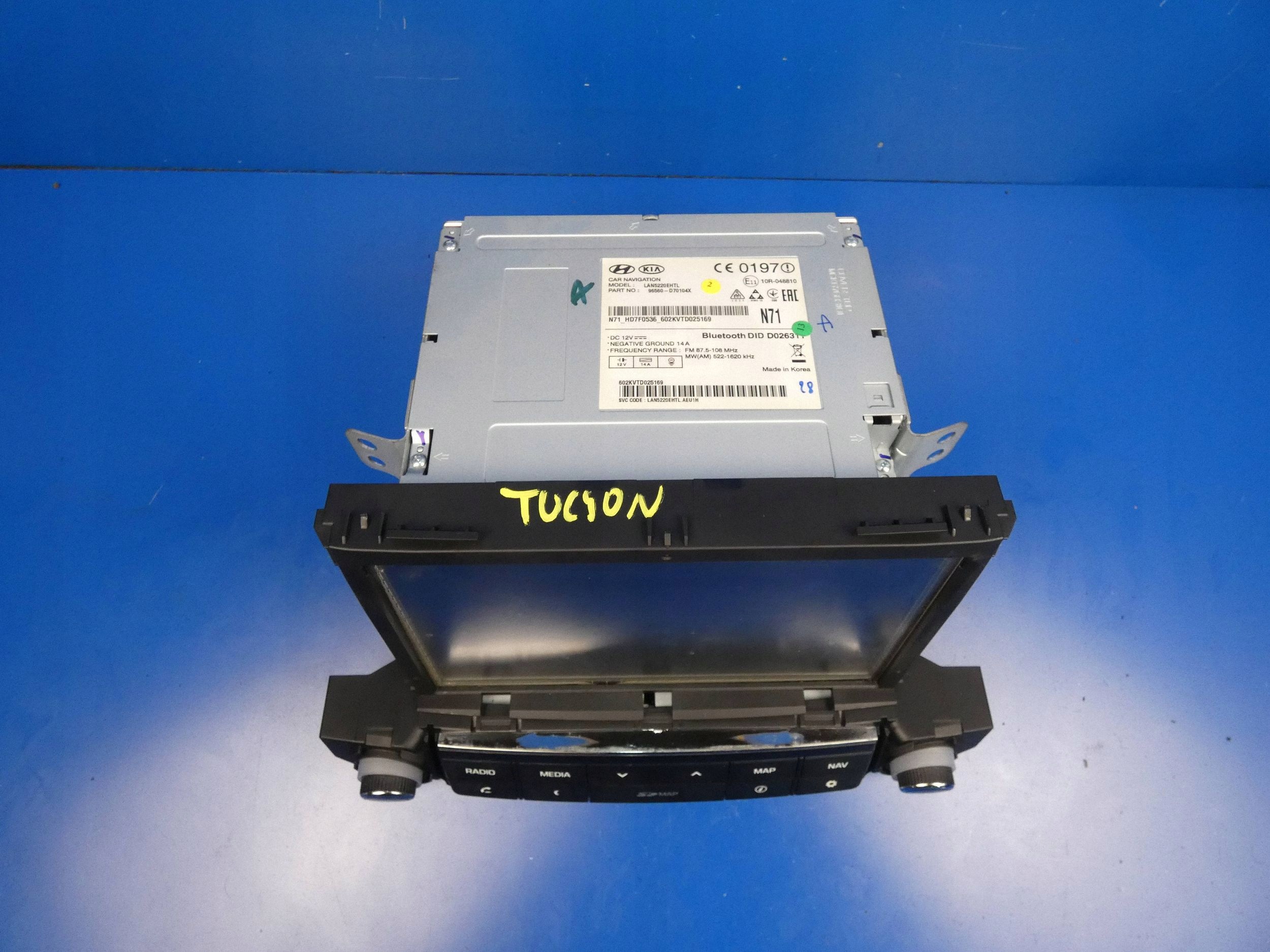 HYUNDAI TUCSON III RADIO navigation EKRAN display