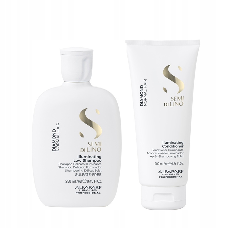 Alfaparf Semi Di Lino Diamond šampon 250 ml kondicionér 200 ml pro rozjasnění vlasů