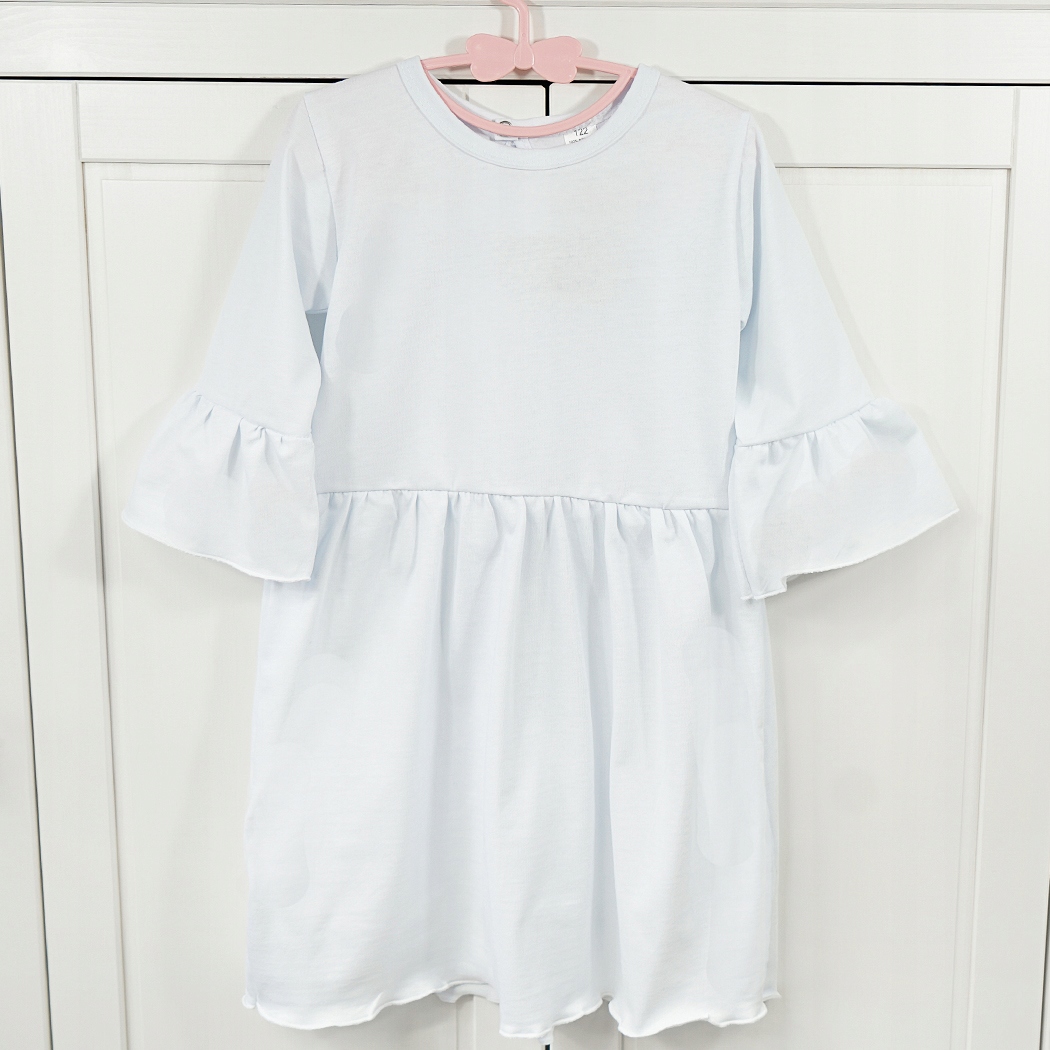 Biała SUKIENKA KOMUNIA r. 158 pokomunijna falbanki Płeć dziewczynki