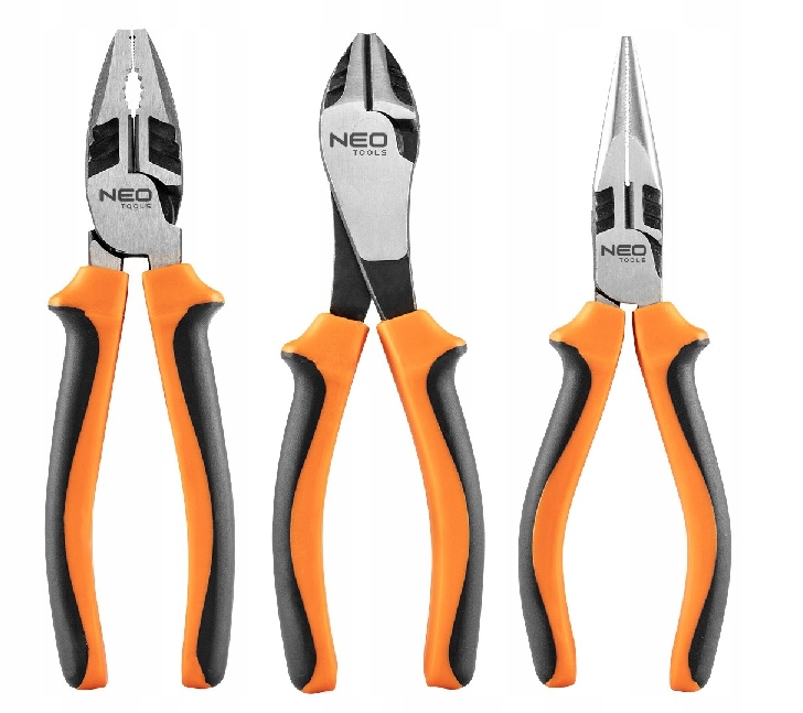 Sada Kleští Neo Tools 40% Fs 180/200MM 3 Ks Kombinačky Kleště