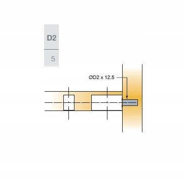 Trzpień 5x12,5 6 EXPANDO metal + plastic op=100szt Kod producenta 006408-880-001