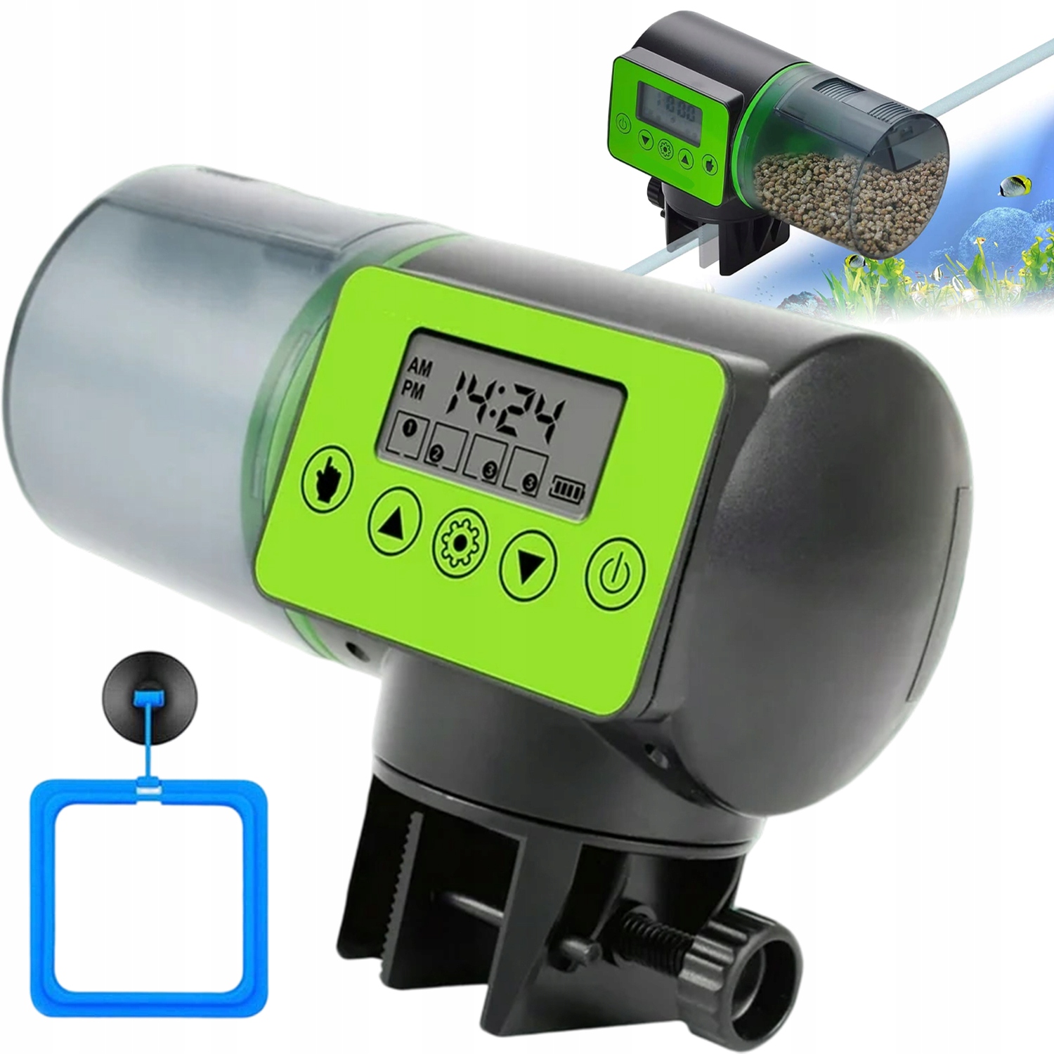 Levně Automatický Krmítko Pro Ryby Dávkovač S LCD Obrazovkou, Napájený Univerzálně