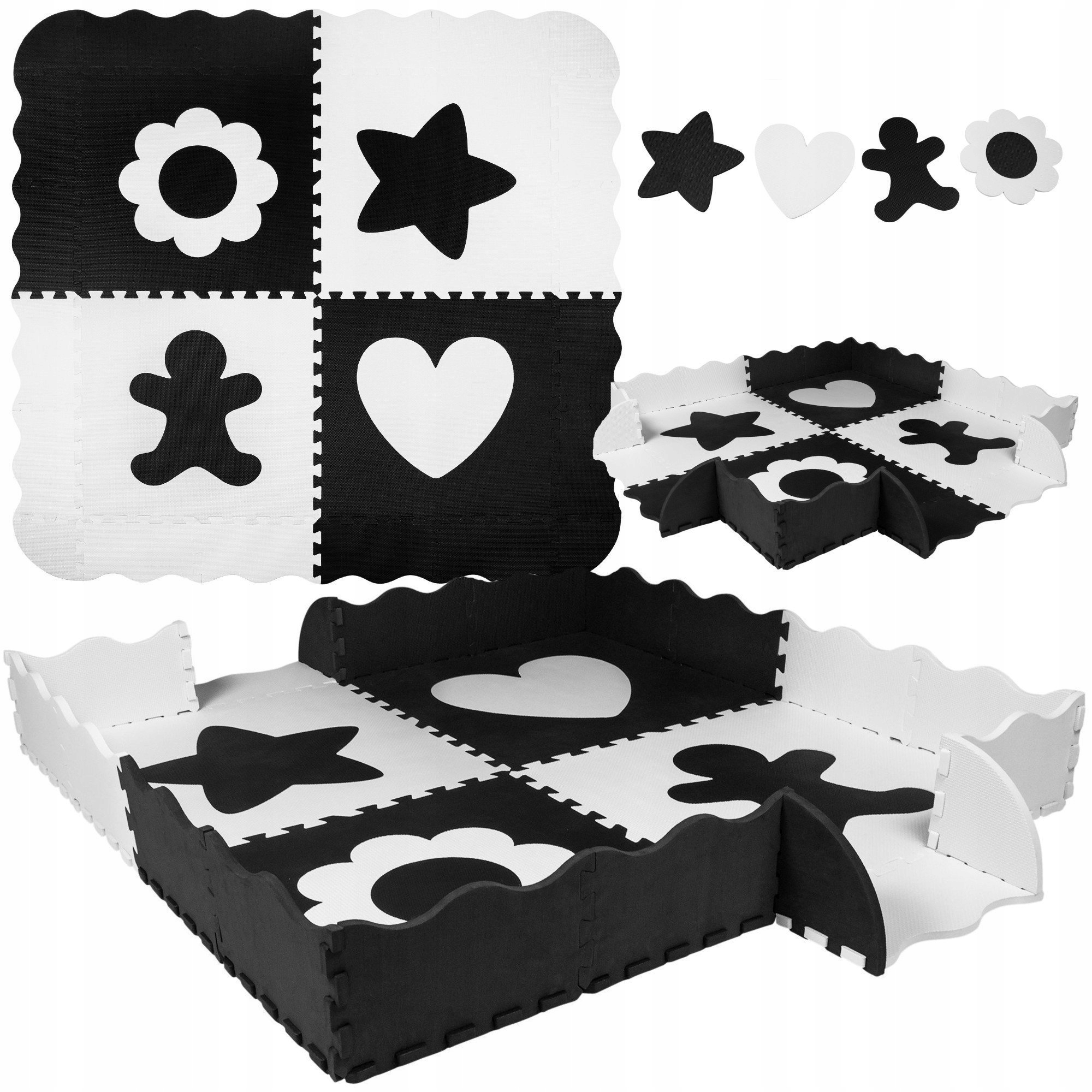 

Duże Puzzle Piankowe 60x60 CM 4 Szt. Mata Kojec